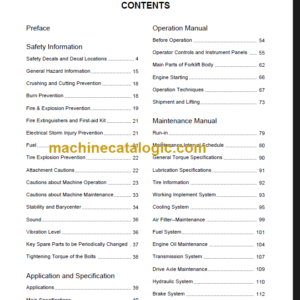 LIUGONG CLG418 III OPERATION MANUAL