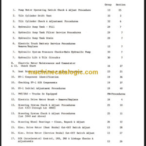 CLARK PMA-436 E235 EV1 PLANNED MAINTENANCE