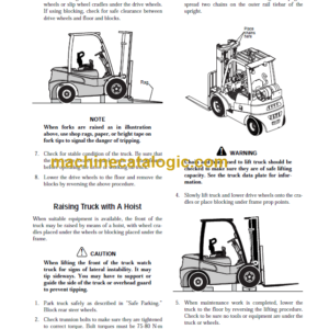 CLARK GTS 20 25 30 33D SERVICE MANUAL