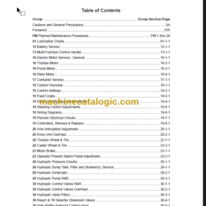 CLARK SM731 NPX345 SERVICE MANUAL