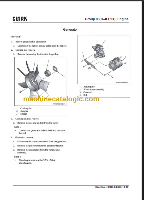 CLARK GTS 20 25 30 33D SERVICE MANUAL