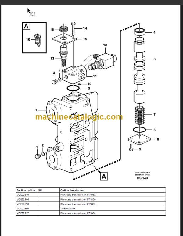 VOLVO A35D ARTICULATED HAULER PARTS MANUAL