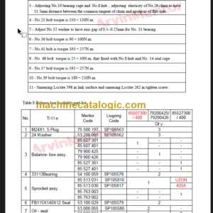 LIUGONG CLG 418 III Tandem Catalog