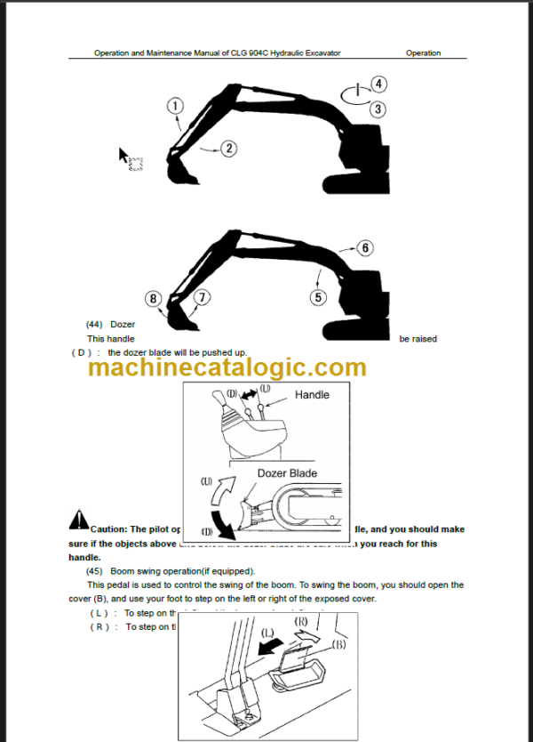 CLG 904 C OPERATION MANUAL