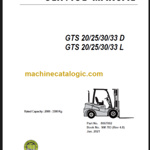 CLARK GTS 20 25 30 33D L SERVICE MANUAL