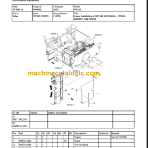 VOLVO PF6160 WHEELED PAVERS PARTS MANUAL