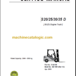 CLARK S20 25 30 35D SERVICE MANUAL Rev1.7