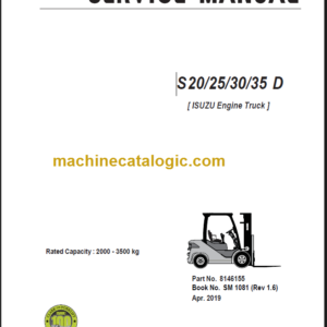 CLARK S20 25 30 35D SERVICE MANUAL Rev1.7