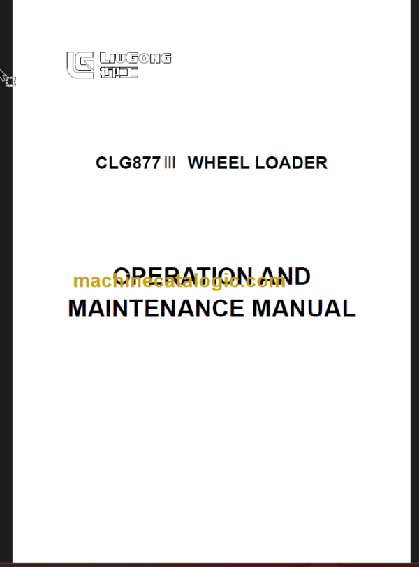 CLG 877 III OPERATION MANUAL 2008