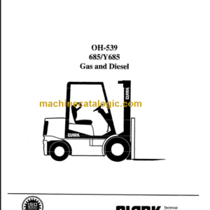 CLARK 685 Y685 (OH-539) Overhaul Manual