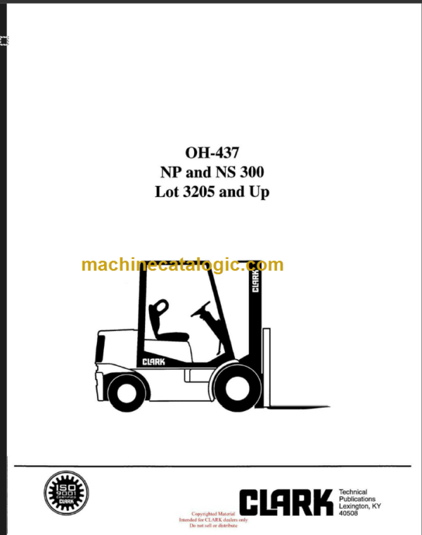 CLARK NP NS300 (OH-437) Overhaul Manual