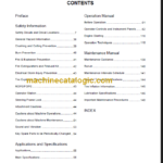 CLG835III (2F0050 0051) OPERATION MANUAL