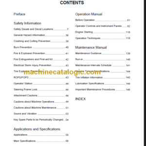 LIUGONG CLG835III (2F0050 0051) OPERATION MANUAL