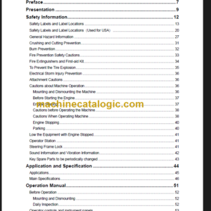 LIUGONG CLG 877 III OPERATION MANUAL 2008