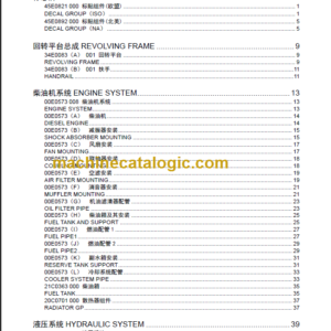 LIUGONG CLG925LCIII PARTS CATALOG