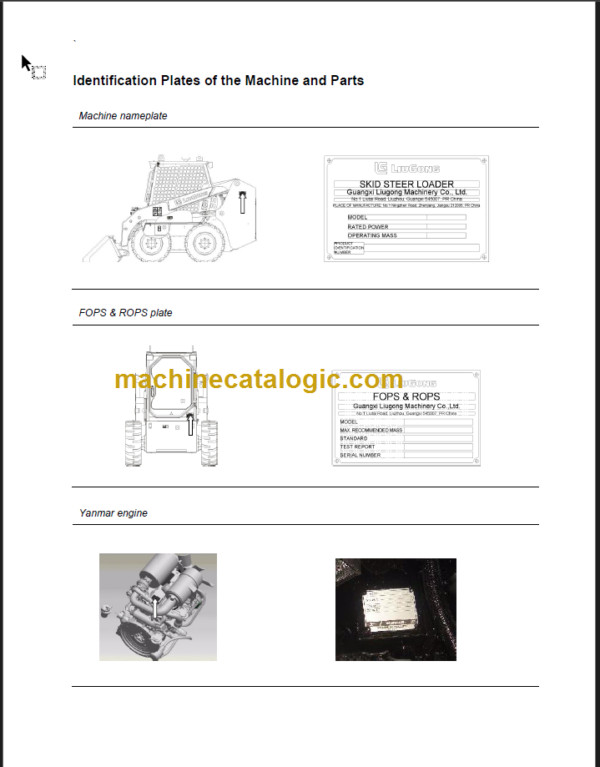 CLG 365A 375A 385A OPERATION MANUAL