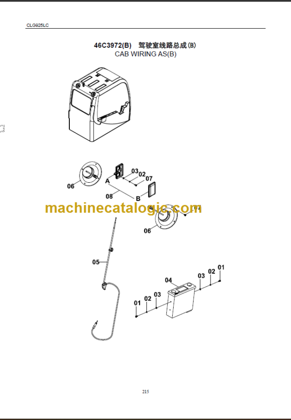 CLG925LCIII PARTS CATALOG