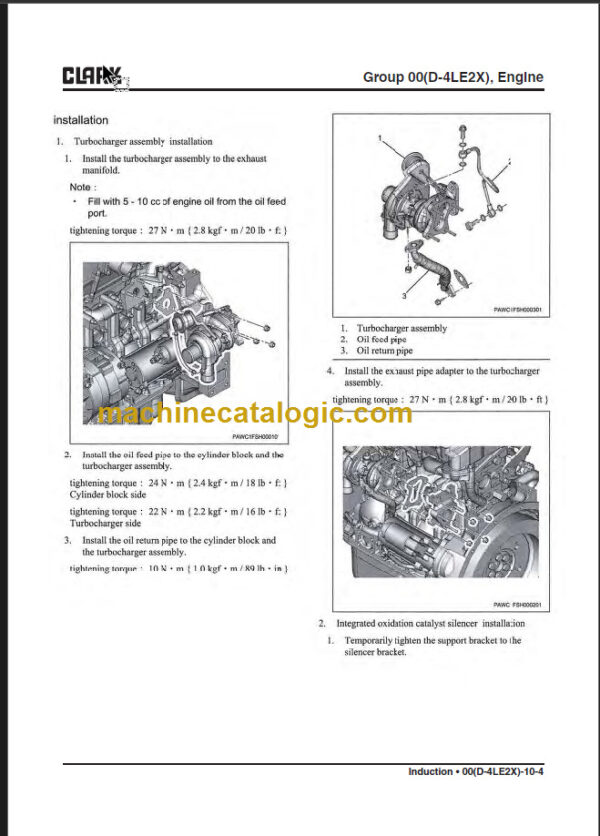 CLARK S20 25 30 35D SERVICE MANUAL Rev1.7