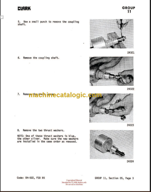 CLARK 685 Y685 (OH-539) Overhaul Manual