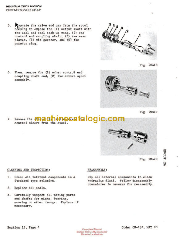 CLARK NP NS300 (OH-437) Overhaul Manual