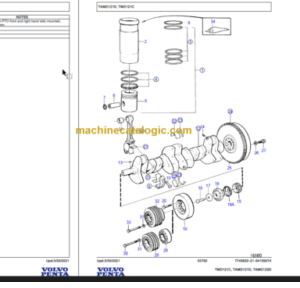 Volvo TAMD122D TAMD121C TAMD121D Parts Manual PDF