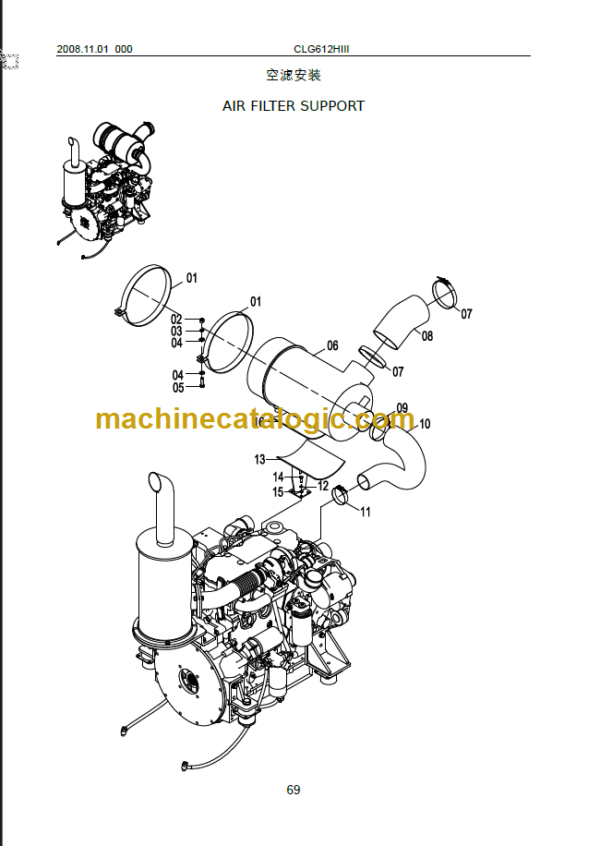 CLG 612 HIII PARTS CATALOG