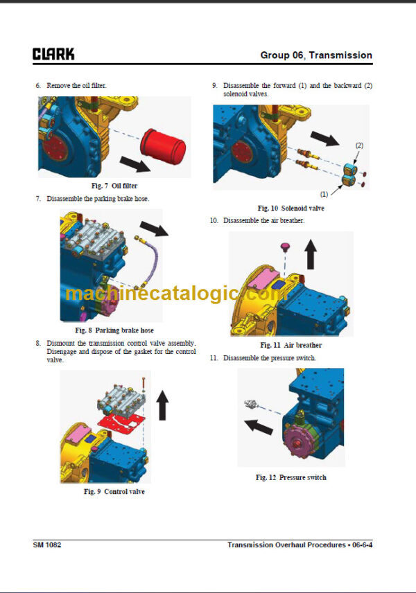 CLARK S20 25 30 35D SERVICE MANUAL