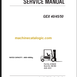 CLARK GEX40 45 50 SERVICE MANUAL