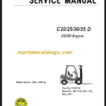 CLARK C20 25 30 35D SERVICE MANUAL