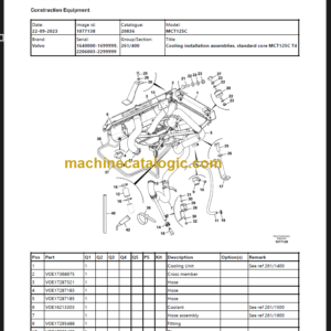 Volvo MCT125C Parts Manual PDF