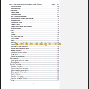 LIUGONG CLG 877 III OPERATION MANUAL 2008