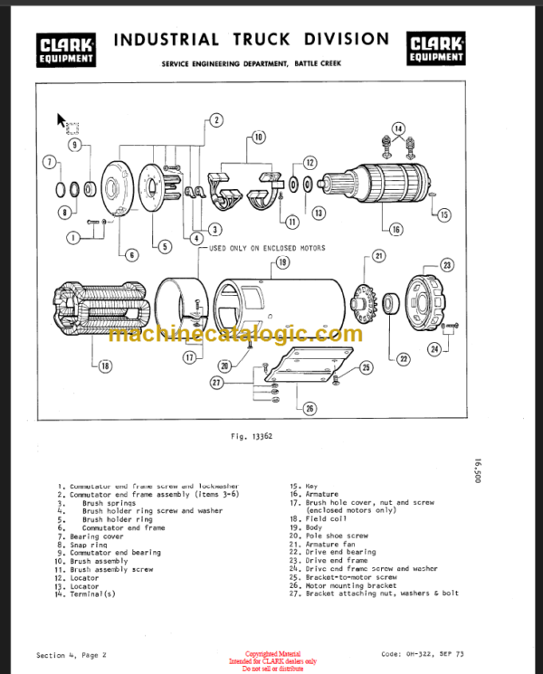 CLARK TW 20 40 (OH-334) Overhaul Manual