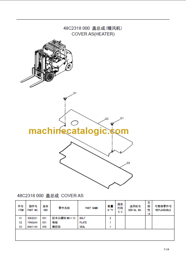 CPC(D) 30N-35N PARTS CATALOG