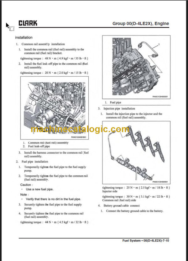 CLARK C20 25 30 35D SERVICE MANUAL