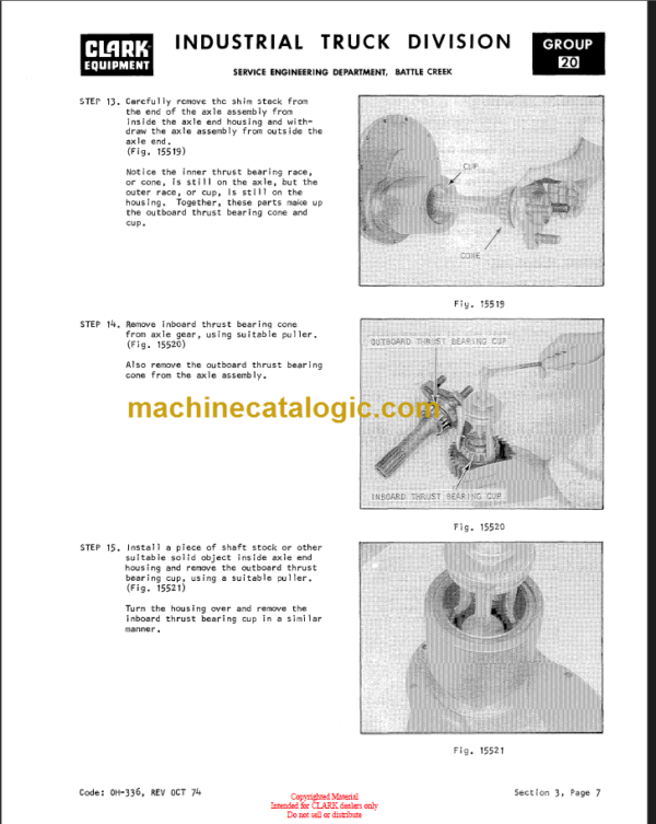 CLARK TW 20 40 (OH-334) Overhaul Manual