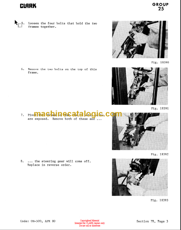 CLARK TM10 12 15S OVERHAUL INSTRUCTIONS