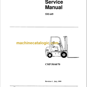 CLARK CMP50 60 70 SERVICE MANUAL