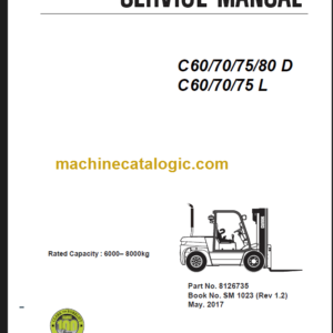 CLARK C60 70 75 80D L SERVICE MANUAL