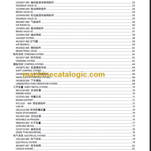 LIUGONG CLG TC250 CLG5321J PARTS CATALOG CN