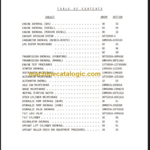 CLARK C339 C500 OVERHAUL MANUAL