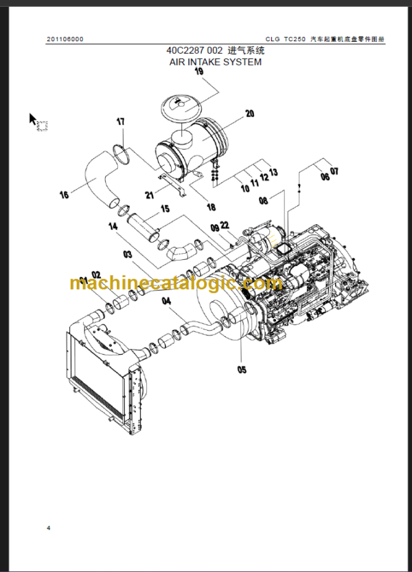 CLG TC250 CLG5321J PARTS CATALOG CN