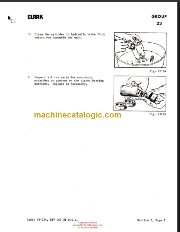 CLARK EC 235 ER EV 1 (OH-386) Overhaul Manual