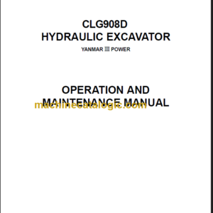 CLG908D III OPERATION MANUAL