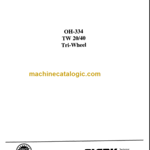 CLARK TW 20 40 OVERHAUL MANUAL