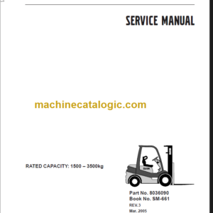 CLARK C15 33 32C 35 D L G SERVICE MANUAL