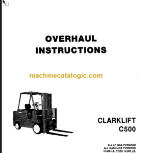 CLARK C500 OVERHAUL INSTRUCTIONS