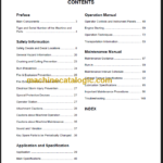 CLG908D III OPERATION MANUAL