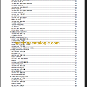 LIUGONG CLG TC250 PARTS CATALOG 2012