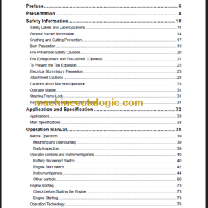 LIUGONG CLG612H III OPERATION MANUAL