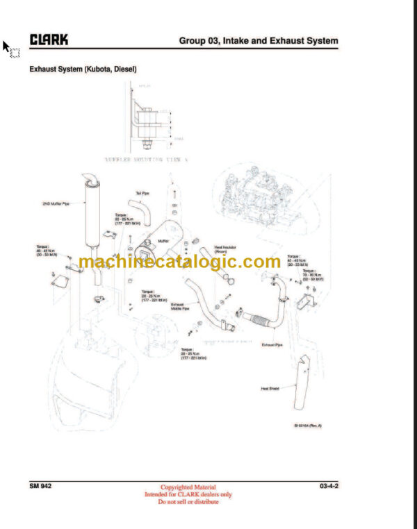 CLARK C40 45 50s 55s D L SERVICE MANUAL